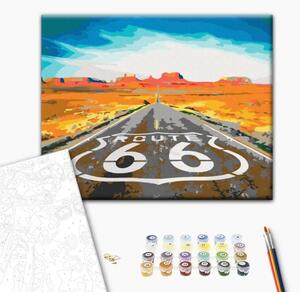 Quadro con numeri Route 66