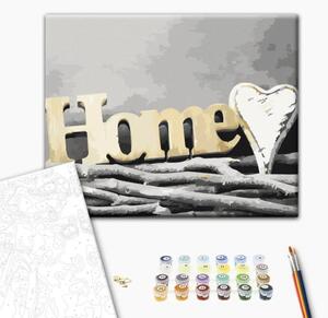 Quadro da dipingere con i numeri Home on the Branches