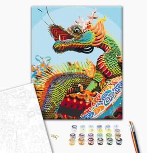 Quadro con numeri Colourful Dragon