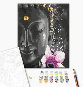 Quadro da dipingere Buddha e fiore