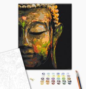 Tela da dipingere con numeri Buddha in ombra