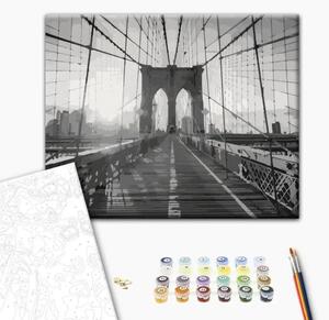 Quadro con numeri Ponte di New York