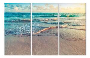 Quadro contemporaneo Spiaggia di Punta Cana (3 pezzi)