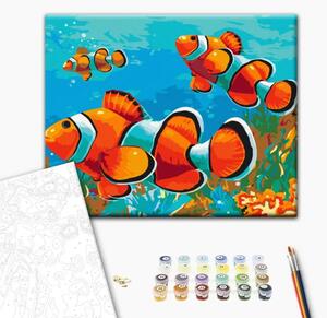 Quadro con numeri Pesce rosso