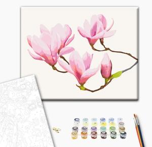 Quadro da dipingere con i numeri Ramo floreale