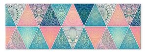Quadro contemporaneo Triangoli orientali stretto - mandala stile mosaico