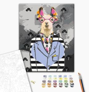 Quadro con numeri Alpaca pazzo