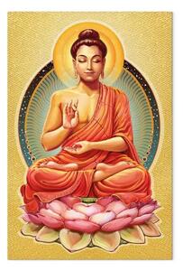 Quadro su tela La pace di Buddha verticale
