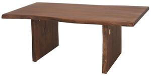 MASSIVMOEBEL24 | tavolino da salotto in legno di Acacia 120x70x45 marrone laccato PURE ACACIA #005
