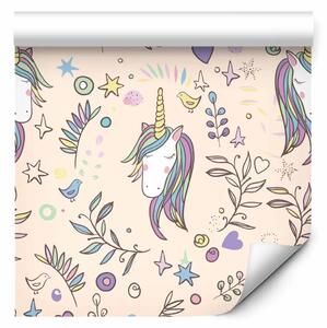 Tappezzerie Unicorni e fiori