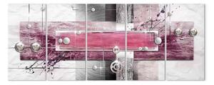 Quadro contemporaneo Meccanismo misterioso (5-pezzo) stretto - astrazione luce