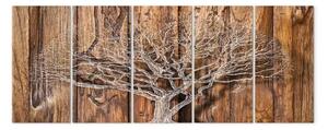 Quadro Cronaca dell'albero (5 pezzi) stretto