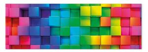 Quadro contemporaneo Cubi colorati stretti