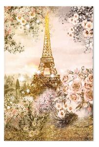 Quadro su tela Estate a Parigi verticale