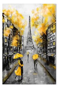 Quadro moderno Autunno a Parigi verticale