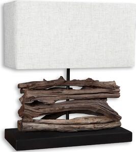 Lampada da tavolo 35x15cm u. 40cm di altezza lampada in legno lampada da tavolo legno driftwood