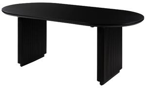MASSIVMOEBEL24 | Tavolo da pranzo in legno di Mango 220x100x76 Laccato nero BARCELONA #125