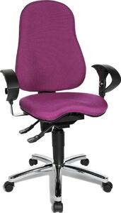 Sedia girevole, sedia da scrivania, poltrona da ufficio, sedia da ufficio Topstar Sitness 10 viola