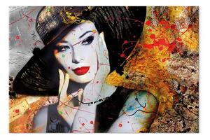 Quadro contemporaneo Signora elegante largo