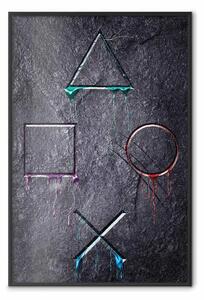 Poster: Dipendenza dal gioco - astrazione su sfondo scuro