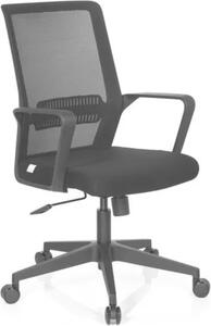 Sedia da ufficio, girevole, PRESTON nero
