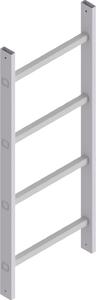 Hymer Scala in alluminio a 4 pioli, lunghezza 1,12 m