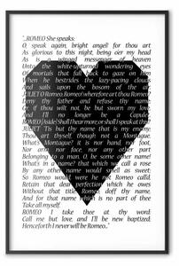 Poster: Romeo e Giulietta - romantica con citazioni