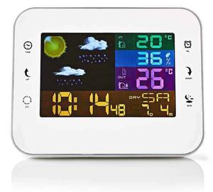 Stazione meteorologica wireless con schermo lcd a colori Nedis WEST402WT