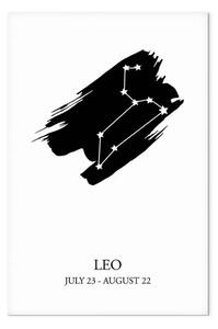 Quadro moderno Segni zodiacali: Leone verticale