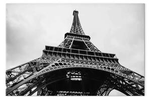 Quadro moderno Icona Parigi - architettura nera/bianca Torre Eiffel