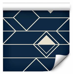 Tappezzerie Triangoli e quadrati (blu scuro)