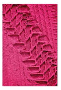 Quadro contemporaneo Scoprire le forme - tendenze rosa su sfondo testurizzato