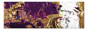 Quadro su tela Onda viola stretto