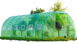 Serra in telo GARMIO® CARINI, tenda per pomodori, resistente all'inverno, 6x3x2 m, semenzaio, serra, ortaggi e frutta, aiuola rialzata