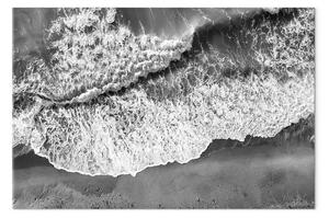 Quadro contemporaneo Sponda dell'oceano - onde che colpiscono la spiaggia
