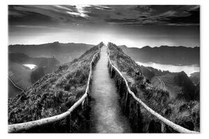 Quadro moderno Viaggio sotto il cielo - fotografia del paesaggio montano