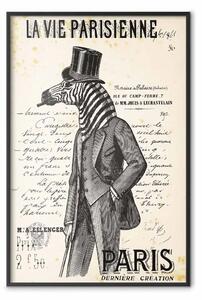 Poster: La Vie Parisienne: composizione retrò con figura