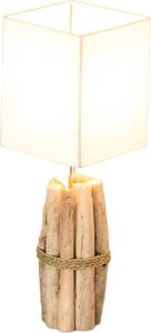 Lampada da tavolo 17x50x17cm driftwood lampada da tavolo unico legno lampada luce