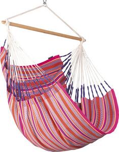 Sedia sospesa La Siesta Habana fenicottero king size in cotone organico sedia sospesa rosa