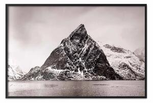 Poster: Lofoten: paesaggio di alta montagna in inverno