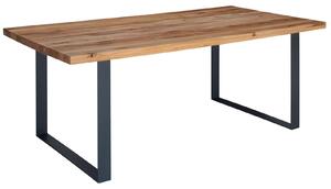 MASSIVMOEBEL24 | tavolo da pranzo in legno di Quercia Selvatica/ Cerro 180x90x76 quercia naturale oliato MONTREUX #114