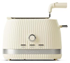 Guzzini Tostapane con Pinze linea SOUS CHEF dimensioni 30x19x h19 cm, 600 Watt Realizzato con l'80% di plastica bio-based, Colore Crema