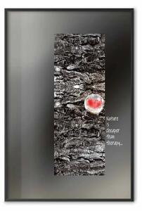 Poster: Natura > terapia - con sottotitoli in B/N