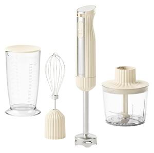 FRULLATORE ad Immersione Con Accessori linea SOUS CHEF dimensioni 5,8x6,8x h39,8 cm, Pio&Tito Toso 600 Watt colore Crema