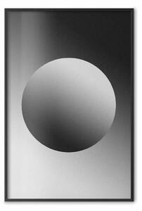 Poster: Sfera e gradiente: semplice astrazione geometrica nei toni del grigio