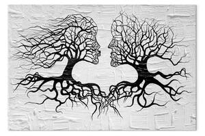 Quadro moderno Bacio del vento verticale