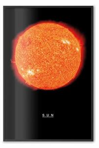 Poster: Il sole: stella infuocata, iscrizione inglese