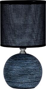 Lampada da tavolo in ceramica H26cm antracite lampada rotonda shabby chic casa di campagna