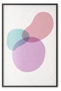 Poster: Una miscela di colori - astrazione con forme irregolari colorate