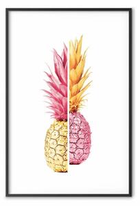 Poster: Non corrispondenti: frutta tropicale su sfondo bianco